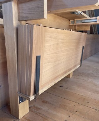 Stockage des allonges dans la table